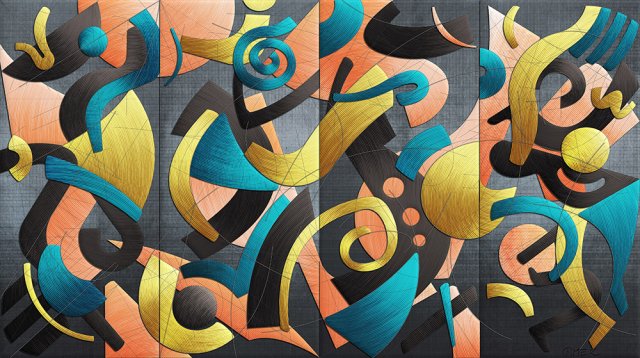 Abstract compostition - Backgrounds and movers 2