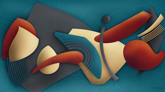 Abstract compostition - Dance construction 5