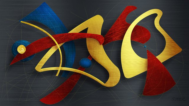 Abstract compostition - Dance construction 7