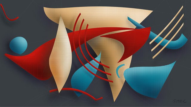 Abstract compostition - Dance construction 12
