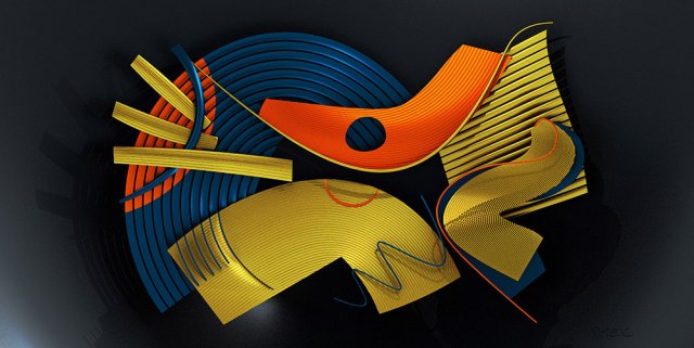 Abstract compostition - Hidden and revealed 1