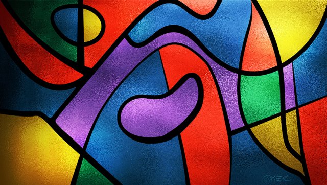Abstract compostition - Possible solution (vitrail) 2