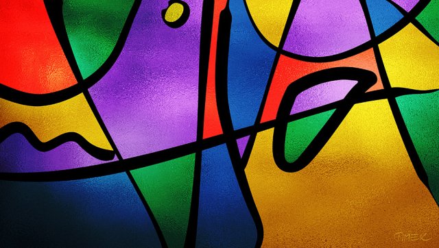 Abstract compostition - Possible solution (vitrail) 3