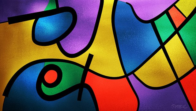 Abstract compostition - Possible solution (vitrail) 5