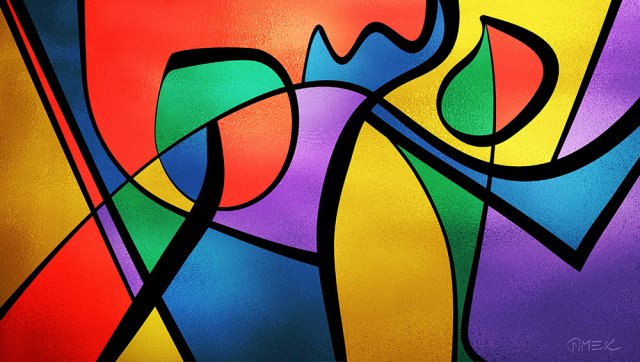Abstract compostition - Possible solution (vitrail) 6