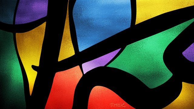 Abstract compostition - Possible solution (vitrail) 16