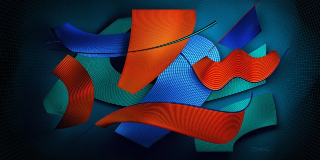 Abstract compostition - Receiving light 1