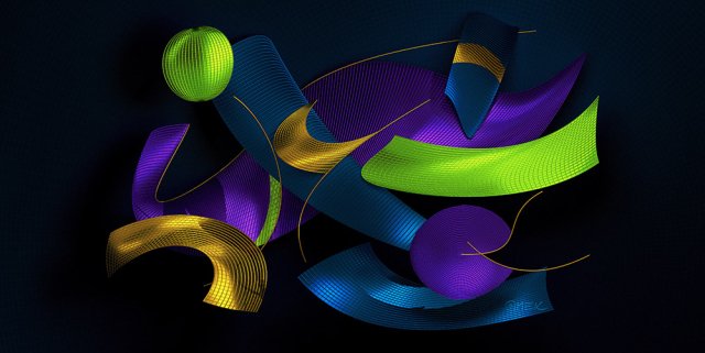 Abstract compostition - Receiving light 4