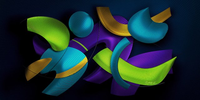 Abstract compostition - Receiving light 6