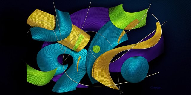 Abstract compostition - Receiving light 8