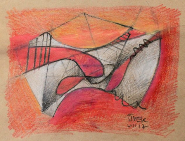 Drawing on paper (sculpture sketch), 2017